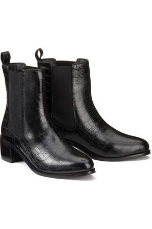 La Redoute Stivaletti In Pelle Effetto Coccodrillo Con Tacco Donna Taglie 38