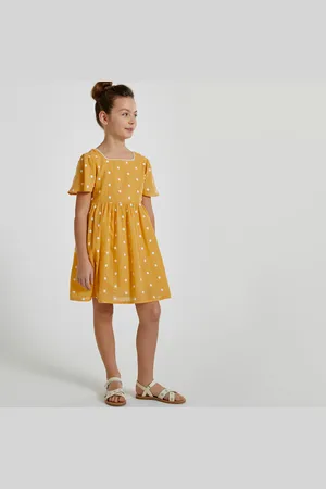 La Redoute Abito Corto A Pois Ricamato Bambina Taglie 8 anni - 126 cm