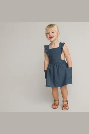 La Redoute Abito In Denim Leggero Taglie 3 mesi - 60 cm