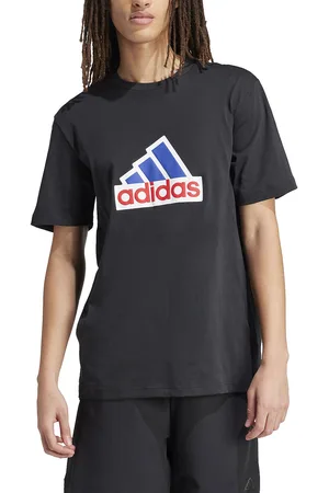 adidas T-shirt Maniche Corte Logo In Rilievo Uomo Taglie XS