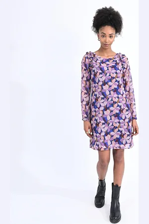 Molly Bracken Abito A Fiori Girocollo Donna Taglie M