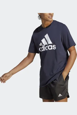 adidas T-shirt In Jersey Essentials Con Logo Grande Uomo Taglie XS