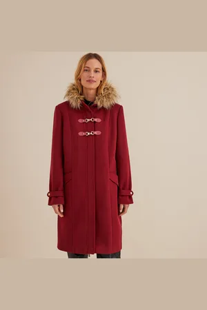 ANNE WEYBURN Cappotto Media Lunghezza Con Cappuccio, Chiusura Con Cerniera Donna Taglie 40 (IT) - 36 (FR)