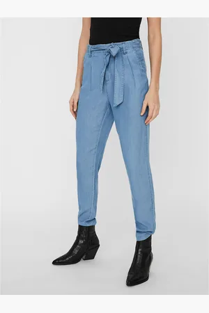 VERO MODA Pantaloni Larghi, Vita Alta, In Lyocell Donna Taglie XS / L32