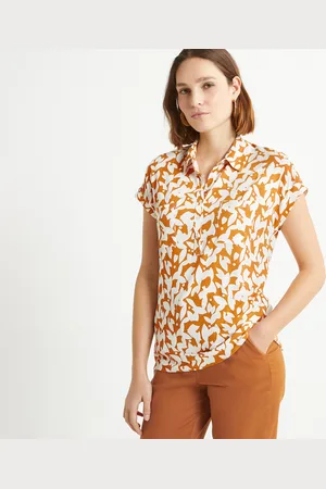 ANNE WEYBURN T-shirt Collo A Polo, Maniche Corte Donna Taglie 38/40 (IT) - 34/36 (FR)