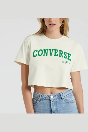 Converse T-shirt Crop Retro Chuck Donna Taglie XL