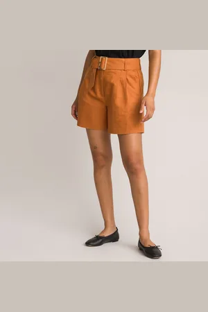 La Redoute Shorts Con Pinces. Misto Lino Donna Taglie 38 (IT) - 34 (FR)