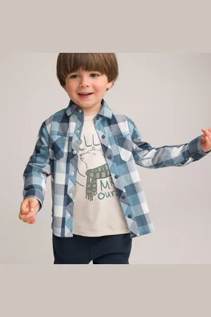 La Redoute Camicia A Quadri A Maniche Lunghe Taglie 1 mese - 54 cm