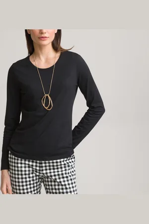 ANNE WEYBURN T-shirt Scollo Rotondo Maniche Lunghe Donna Taglie 42/44 (IT) - 38/40 (FR)