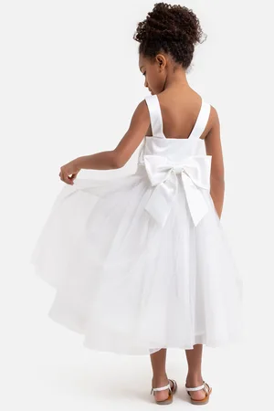 La Redoute Abito Da Cerimonia Satin E Tulle Bambina Taglie 10 anni - 138 cm
