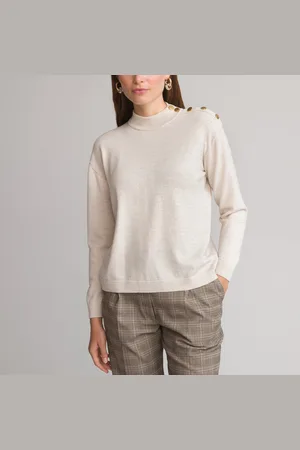ANNE WEYBURN Maglione A Collo Alto, Maglia Fine, Misto Lana Donna Taglie 42/44 (IT) - 38/40 (FR)