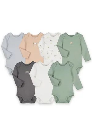 La Redoute Set Di 7 Body Stampati A Maniche Lunghe Taglie 1 mese - 54 cm