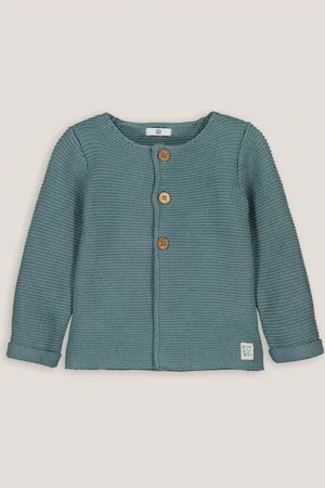 La Redoute Cardigan In Maglia Con Bottoni In Cotone Bio 0-3 Anni Taglie prematuro - 45 cm