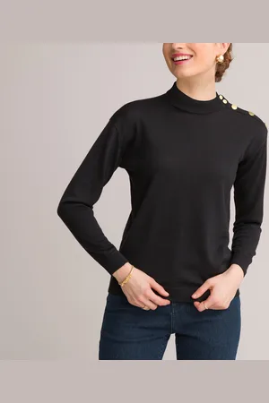ANNE WEYBURN Maglione A Collo Alto, Maglia Fine, Misto Lana Donna Taglie 38/40 (IT) - 34/36 (FR)