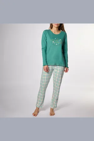 Naf-naf Pigiama In Cotone Maniche Lunghe Tweed Donna Taglie L