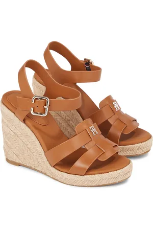 Tommy Hilfiger Sandali Con Zeppa In Pelle Donna Taglie 40
