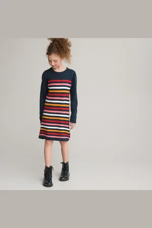 La Redoute Abito Rigato Multicolore 3-12 Anni Bambina Taglie 8 anni - 126 cm