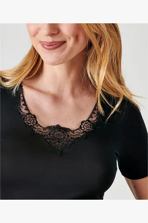 Damart T-shirt Guipure Di Seta Thermolactyl Grado 1 Donna Taglie XS