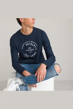 La Redoute Confezione Da 2 T-shirt Stampate Maniche Lunghe Bambino Taglie XXXS