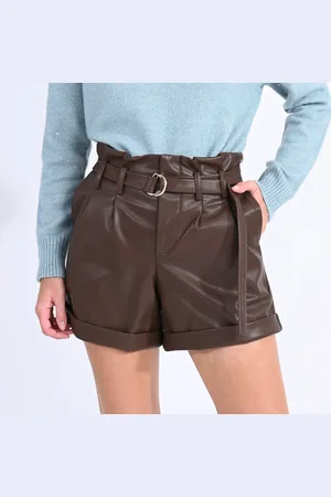 Molly Bracken Shorts Similpelle Con Cintura