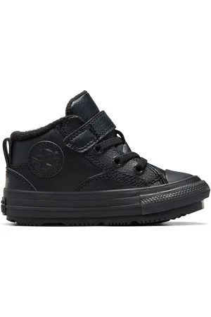 Converse Baskets Pelle Malden Street Boot Mid Leather Bambina Taglie 18