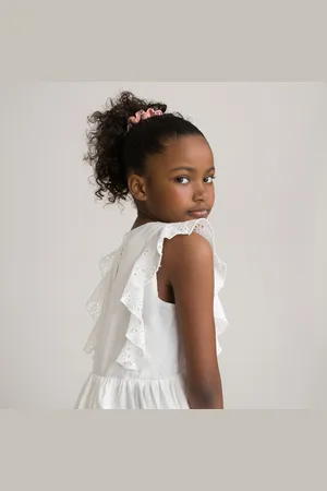 La Redoute Abito Senza Maniche, Pizzo Sangallo Bambina Taglie 8 anni - 126 cm