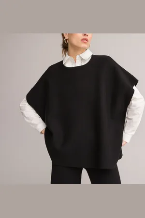 ANNE WEYBURN Poncho Con Collo Tondo In Maglia Milano Donna Taglie 38/40 (IT) - 34/36 (FR)