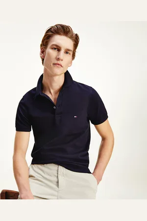 Tommy Hilfiger Polo Slim Stretch Collo 3 Bottoni Uomo Taglie XS