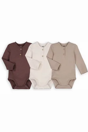 La Redoute Confezione Da 3 Body Tinta Unita Taglie 1 mese - 54 cm