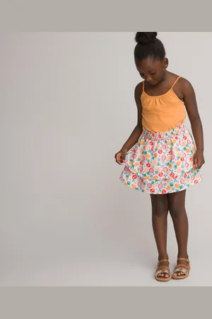 La Redoute Gonna Con Volant, Stampa Frutta Bambina Taglie 10 anni - 138 cm