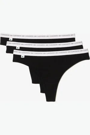 Lacoste Confezione Da 3 String In Cotone Donna Taglie XS