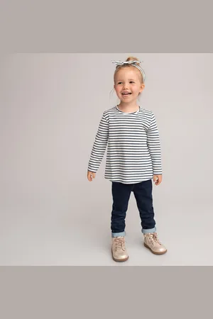 La Redoute Confezione Da 4 T-shirt Girocollo A Maniche Lunghe Bambina Taglie 6 mesi - 67 cm