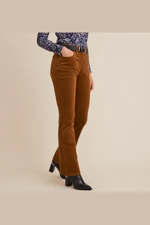 ANNE WEYBURN Pantaloni In Velluto, Forma Bootcut Donna Taglie 56 (IT) - 52 (FR)