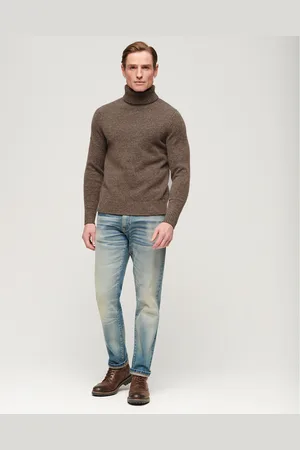Superdry Maglione Chiné Collo A Dolcevita Uomo Taglie S