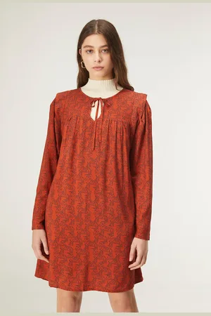 Compañía fantástica Abito A Maniche Lunghe Con Stampa Animalier Donna Taglie M