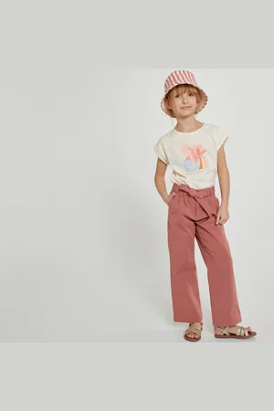 La Redoute Pantaloni Chino Larghi Con Cintura Bambina Taglie 8 anni - 126 cm