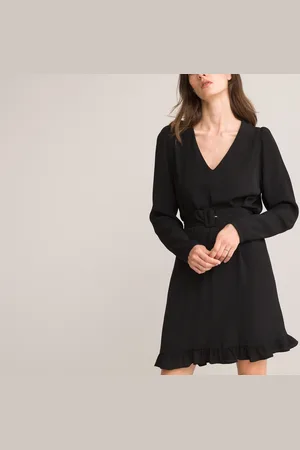 La Redoute Abito Svasato, Corto, Maniche Lunghe Donna Taglie 42 (IT) - 38 (FR)