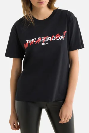 The Kooples T-shirt Girocollo Maniche Corte Fantasia Davanti Donna Taglie 3(L)
