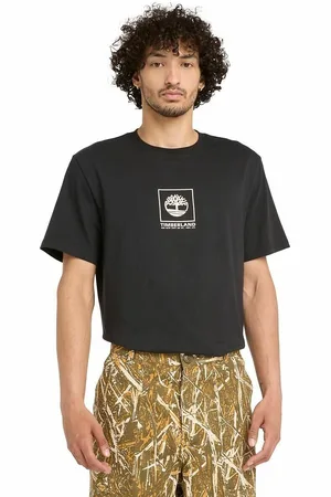 Timberland T-shirt Girocollo Con Logo Uomo Taglie S