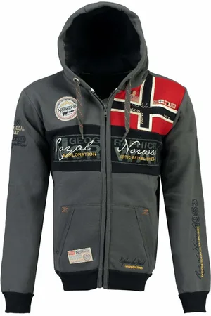 Geographical Norway Felpa Con Cerniera E Cappuccio Flyer Uomo Taglie M