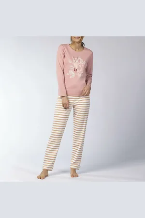 Melissa Brown Pigiama Maniche Lunghe In Cotone Ceramic Donna Taglie XL