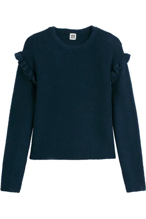 La Redoute Maglione Girocollo In Fine Maglia Con Volant Bambina Taglie 3 anni - 94 cm