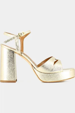Jonak Sandali In Pelle Justine, Platform Donna Taglie 40