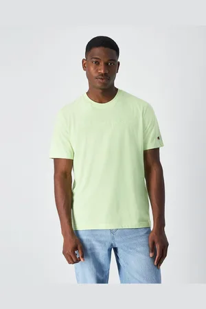 Champion T-shirt Maniche Corte Girocollo, Logo Ricamato Uomo Taglie S