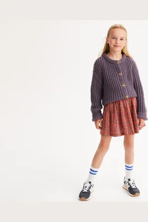 La Redoute Jupe Courte Avec Smocks, Imprimé Fleurs Bambina Taglie 4 anni - 102 cm