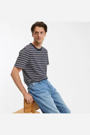 La Redoute T-shirt Girocollo Maniche Corte A Righe Uomo Taglie S