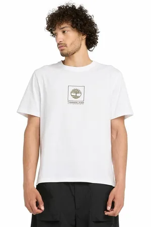 Timberland T-shirt Girocollo Con Logo Uomo Taglie S