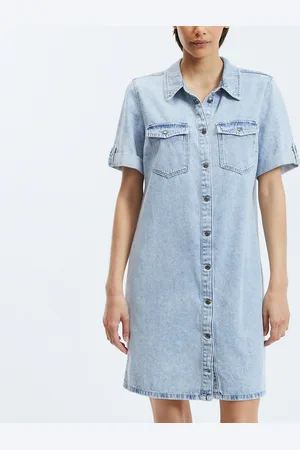 VERO MODA Abito Chemisier In Denim Donna Taglie XS