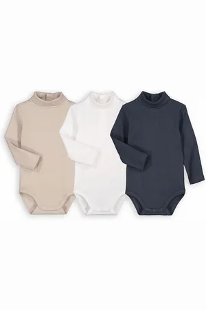 La Redoute Confezione Da 3 Body Collo Alto Taglie 3 mesi - 60 cm