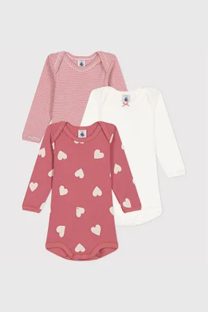 Petit Bateau Confezione Da 3 Body Maniche Lunghe Taglie 3 mesi - 60 cm